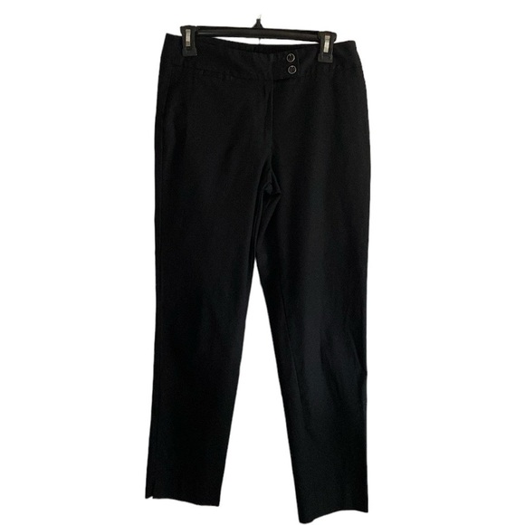 Talbots Pants - Talbots Black Heritage Cotton Straight Leg Pants